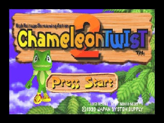 Chameleon Twist 2 (USA) Title Screen